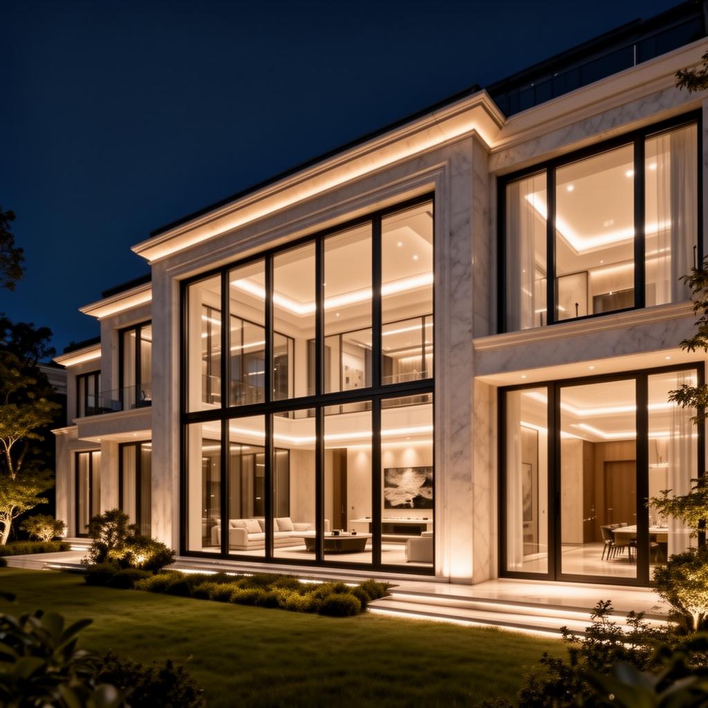 Residência de luxo com esquadrias